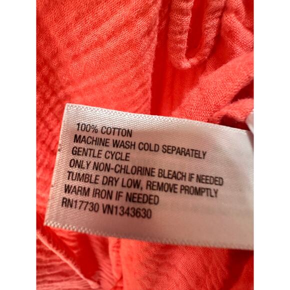 Universal Thread Gauze Coral Boho Too Size L EUC Prairie Festival Western - Picture 5 of 5